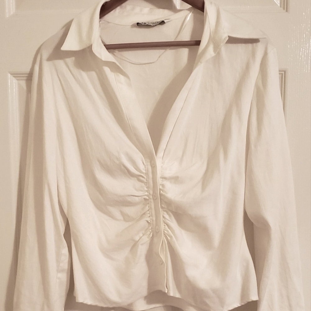 Zara button long sleeve shirt